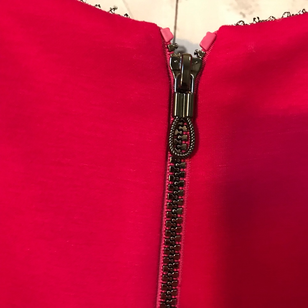 T Tahari hot pink midi dress. Women’s size 10. - Picture 5 of 12